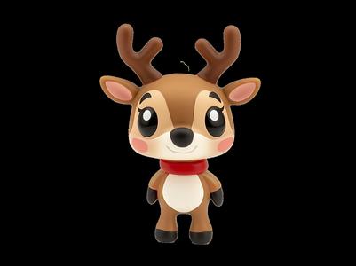 Cute reindeer - Funko Pop style/size