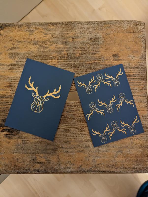 Kartenhalter Rentier