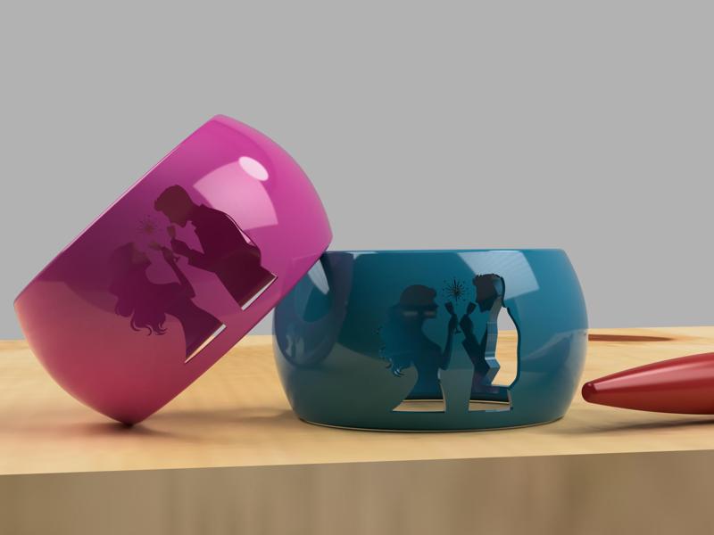 New Years Napkin holders