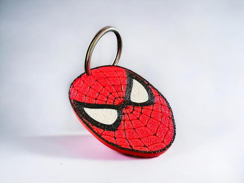 Spider-man mask keychain