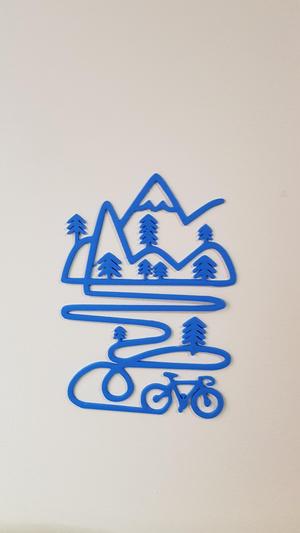 mountain bike wall decor