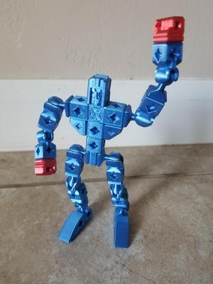 PrintABlok:Battlemecha Frame with basic pilot articulated kitbash model