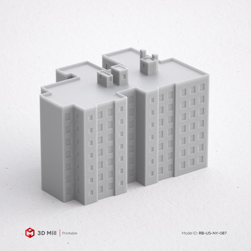3D Print miniature building RB-US-NY-087