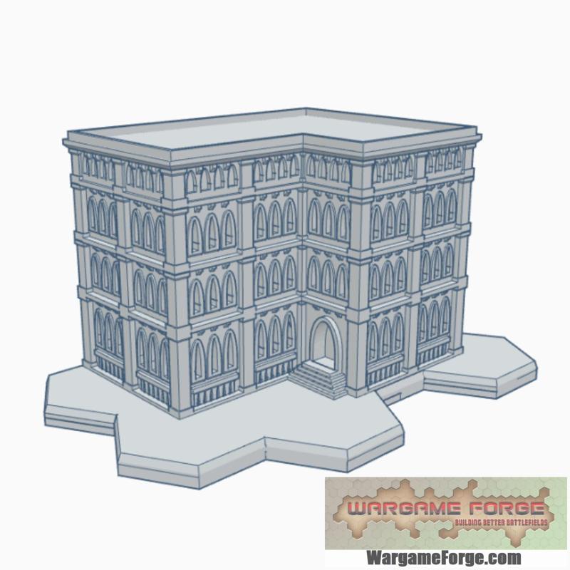 Gothic Building 86 with Hex Base GHB086