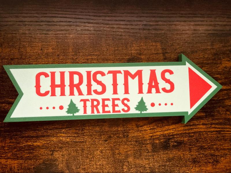 Christmas Trees Sign 
