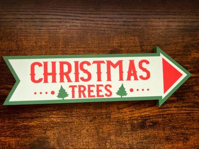 Christmas Trees Sign 