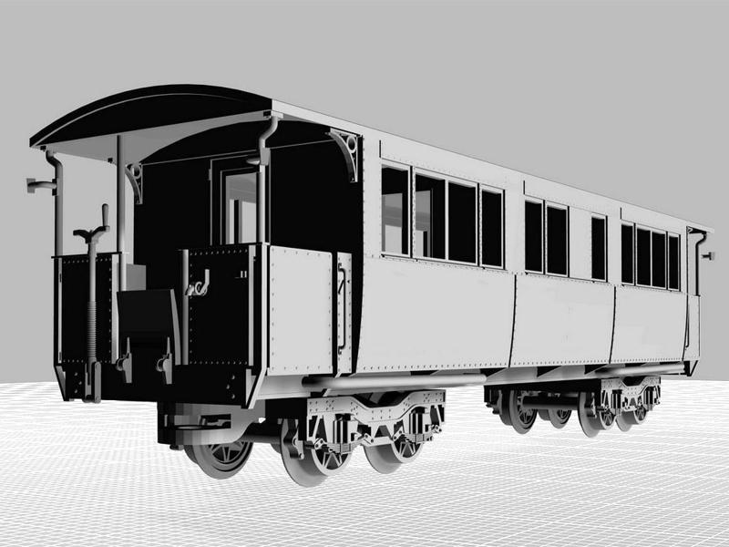 TTm - Passenger Cars 900-456 and 900-458 (1000 mm Narrow Gauge)