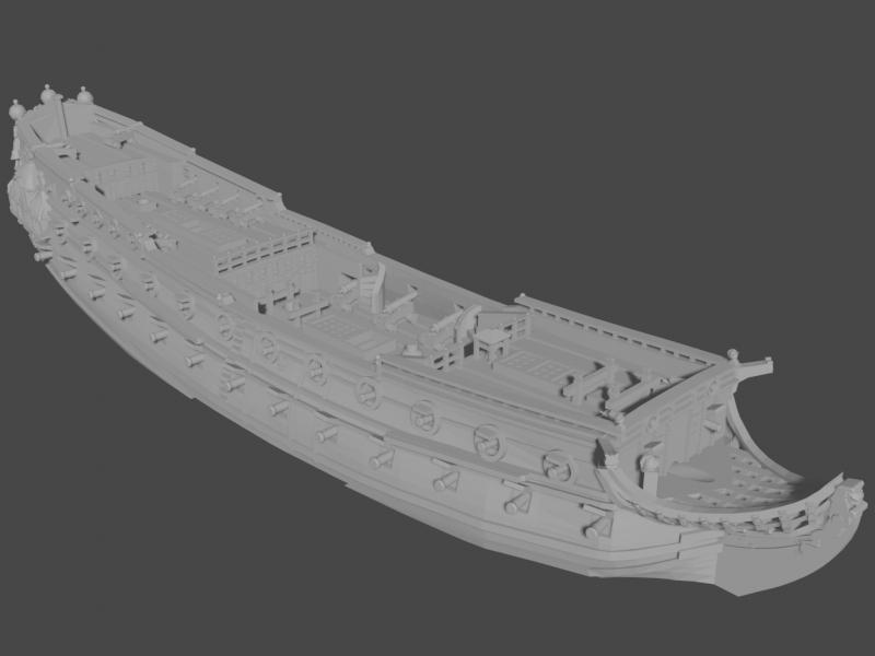 EN English 70-gun Ship-of-the-Line "HMS Resolution" GS-EN-3