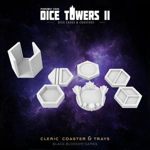 TC11 Cleric Coaster & Trays :: Possibly Cool Dice Tower 2