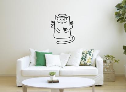 Cute Angel Cat - Wall art Decor