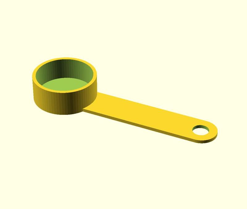 Parametric Cylindrical Measuring Spoon