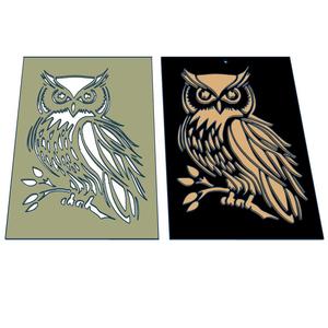 Owl_Stencil and Wall Decor
