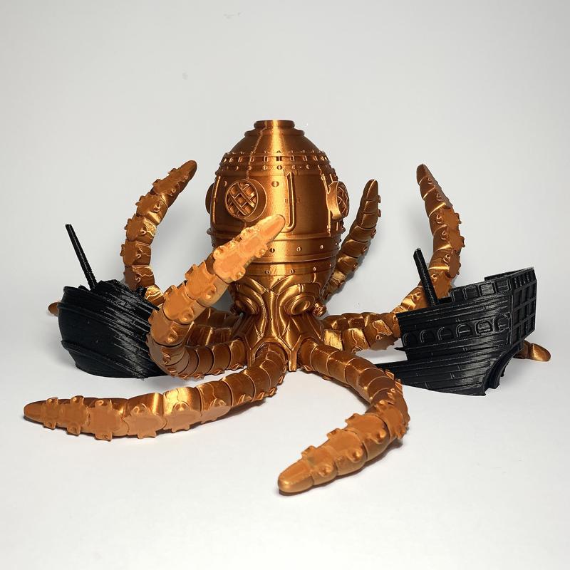 THE OCTOGAUGE | STEAMPUNK ARTICULATED OCTOPUS