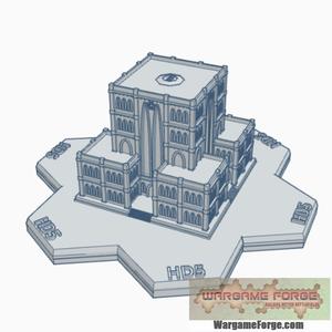 Gothic Building 31 Tech Cult Citadel Hex Map Scale HMSG031