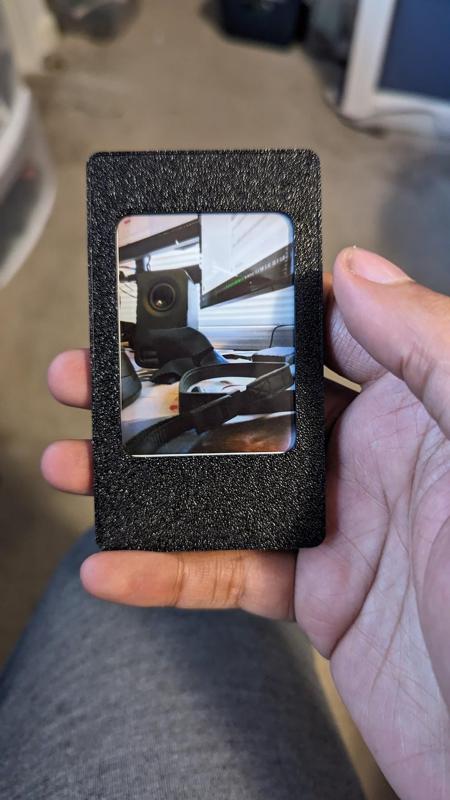 Instax Mini Photo Magnetic Frame (no supports, no glue, gridfinity size magnets) STL STEP