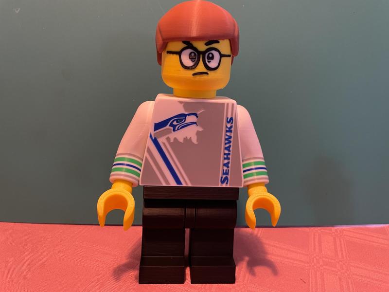 NFL Seattle Seahawks Fan 2 Big Brick Figure (6:1)