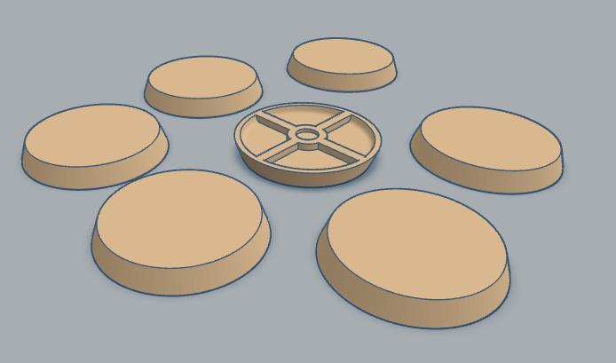 30 mm table top base with 5mmx3mm magnet