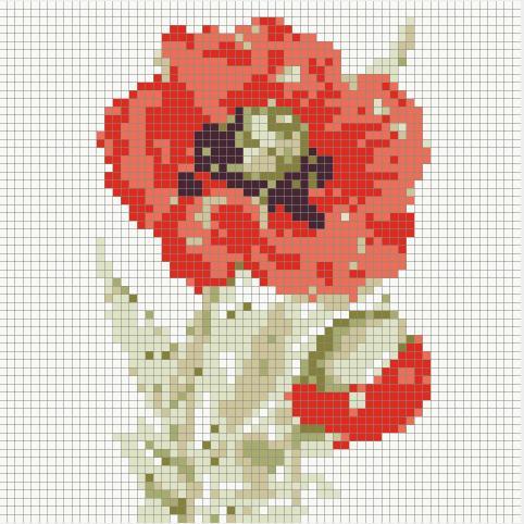 Poppy pixel puzzle