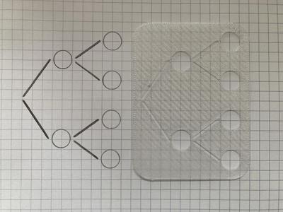 Tree Diagram Stencil - Baumdiagramm-Schablone