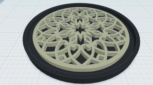 Gothic Rose Window Coaster 27