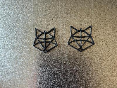 fox earrings