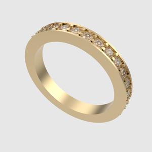 Elegant Eternity Band Ring 3D print