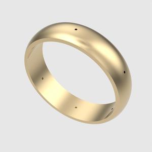 Classic Dome Band Ring 3D print