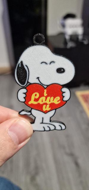 Snoopy Peanuts Valentine's Day Keychain
