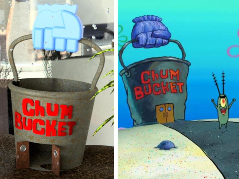 SpongeBob Plankton's "Chum Bucket" for Aquarium