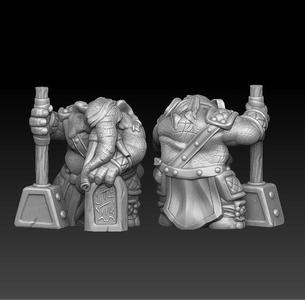 elephant tribal warrior