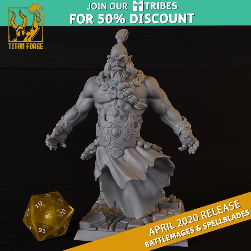 Djinn - Battlemages & Spellblades - Titan Forge Miniatures April 2020