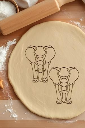 Elephant Cookie Cutter, Biscuit Cutter