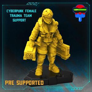 CYBERPUNK FEMALE TRAUMA TEAM SUPPORT