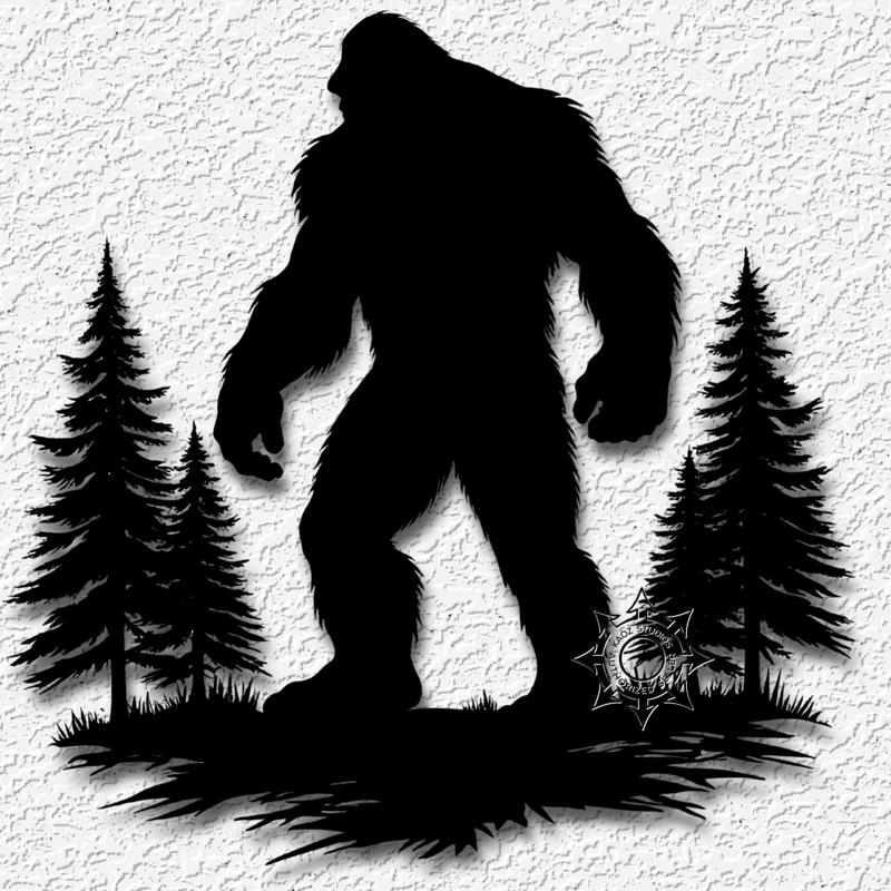 bigfoot wall art sasquatch decor yeti