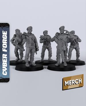 City Militia - With Free Cyberpunk  - Sci-Fi Gift Ideas for RPG and Wargamers