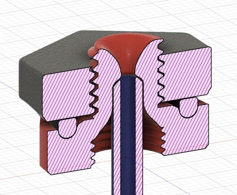 M6 & M10 Dry Box sealed passthrough Screw