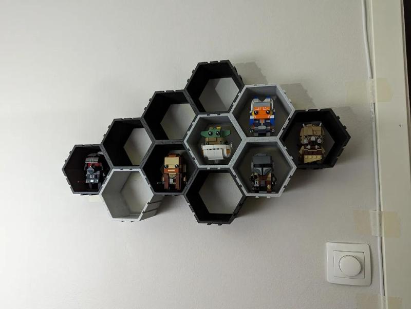 BrickHeadz Hexagon Shelf Display   