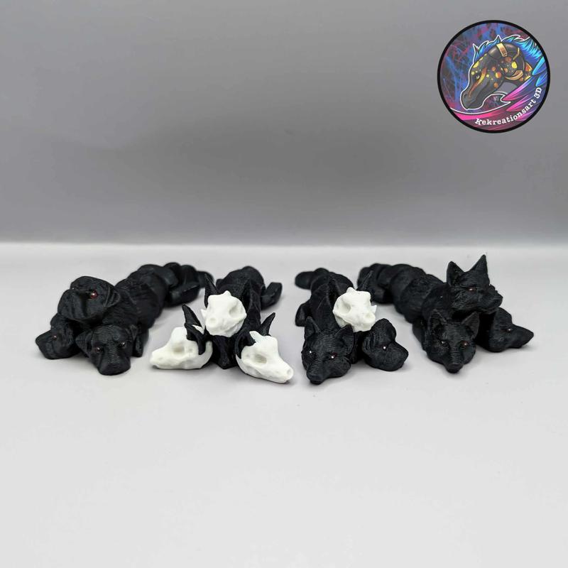 Baby Flexi Cerberus Keychain