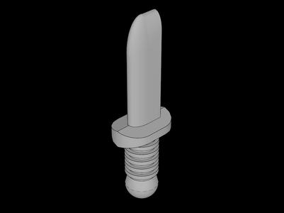 Lego Compatible (44658.dat) Minifig Knife