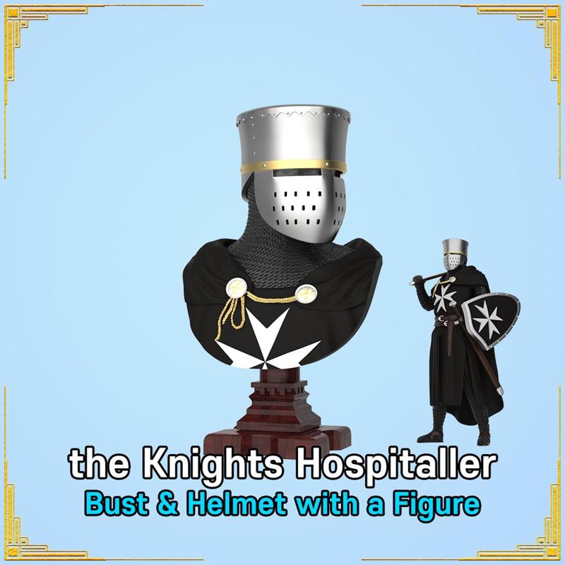 the Knights Hospitaller Bust & Helmet with a figure