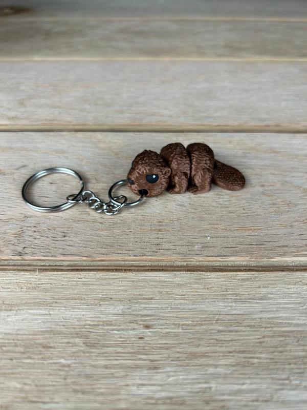 Baby Beaver Keychain