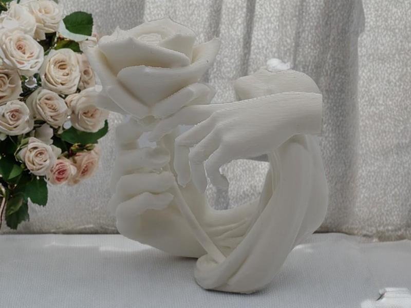 The Touch of Love – Hand and Rose Connection