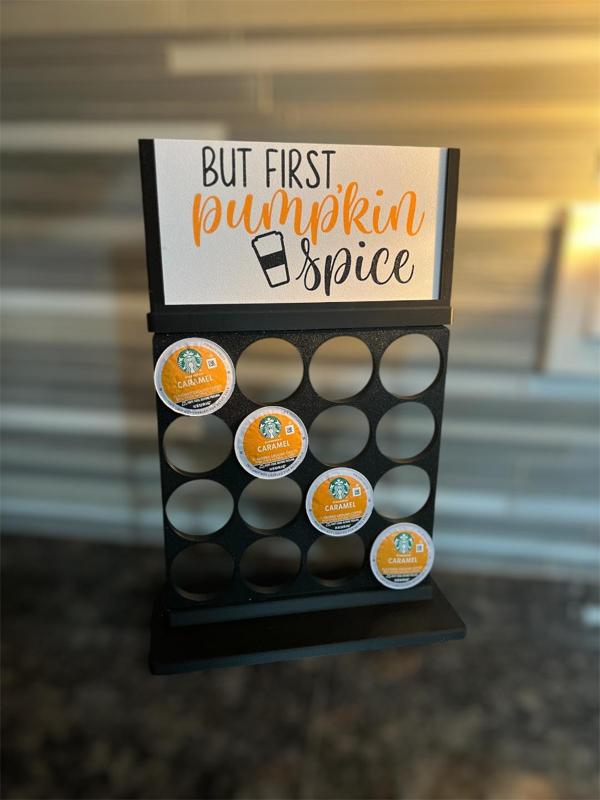 Keurig K-Cup Station With Interchangeable Signs
