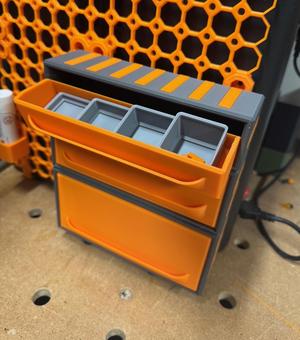 Modular Gridfinity Cabinet for Multiboard