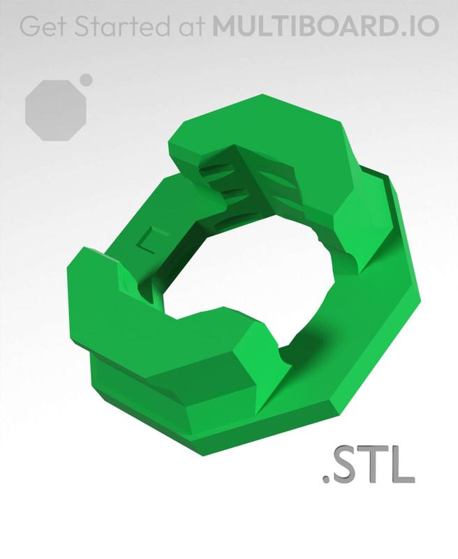 Double Sided Snap (Part A) - STL Multiboard Remixing Files