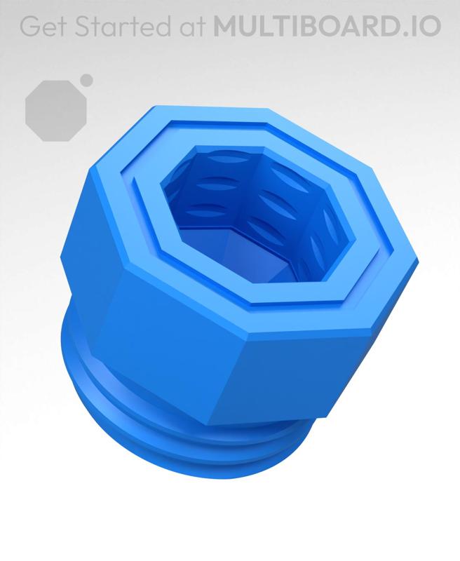 9 mm Big Thread, Push-Fit Head, Small Thread Hole, Shank Bolt