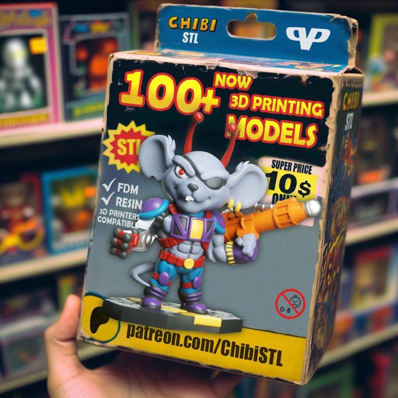 Modo BMFM Chibi STL for 3D Printing ChibiSTL 3DXM