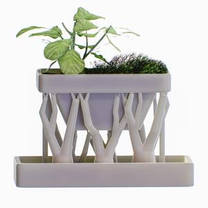 Tree pot plant support design model design adapted to print friendly
