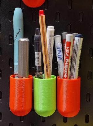simple skadis pen and tool holder, no support   