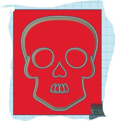 dia de los muertos sugar skull cookie cuter